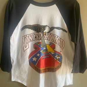 Vintage 1988 Lynyrd Skynyrd Tribute Tour Baseball Tee